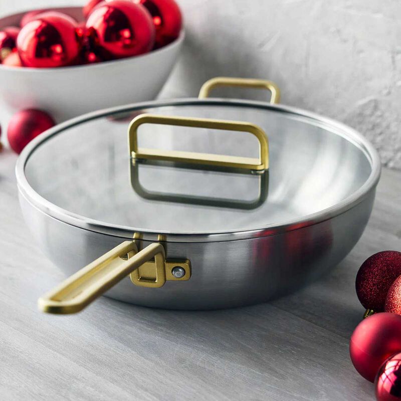 GreenPan Stanley Tucci Ceramic Non-Stick 33cm Essential Stanley Pan SS image number 2